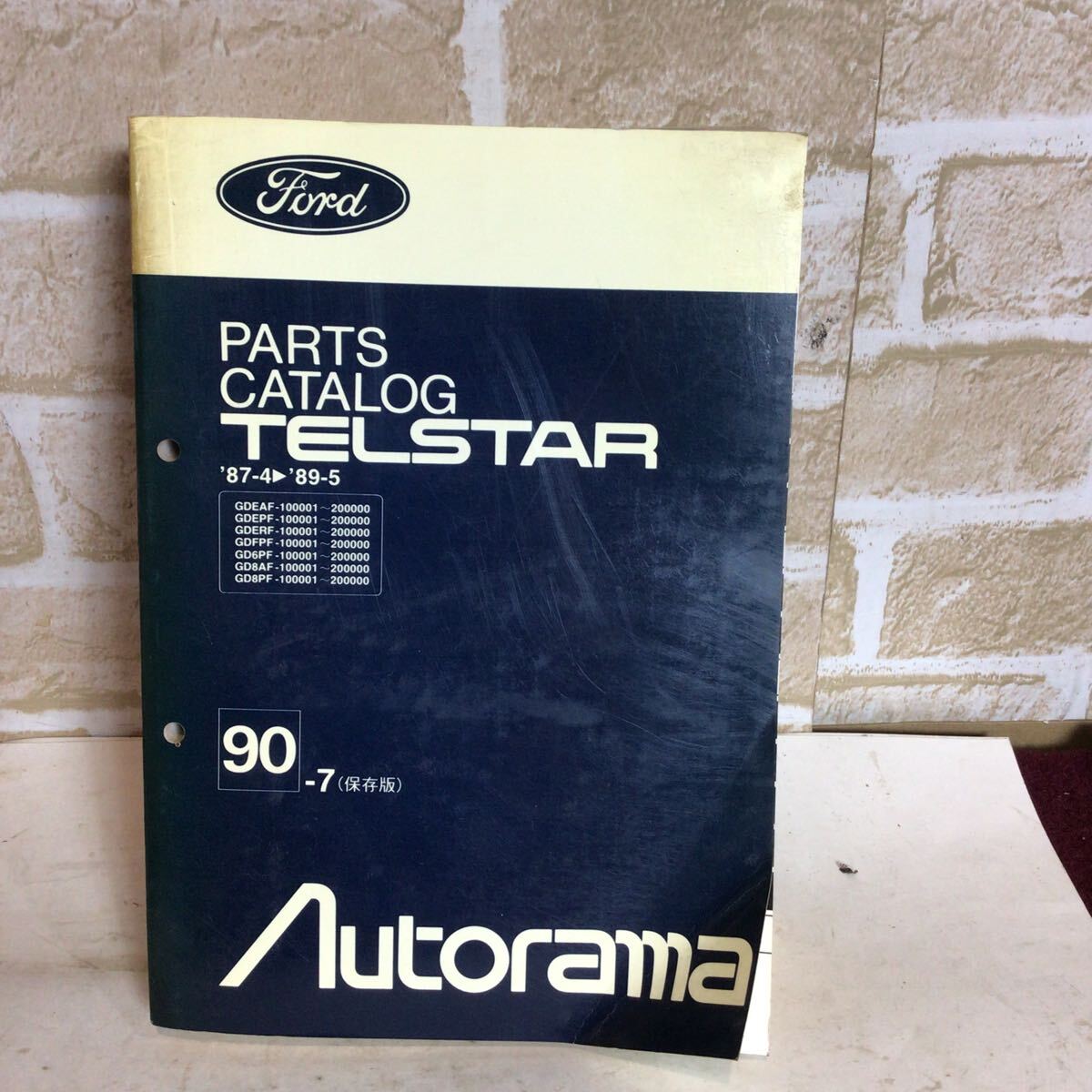 マツダ Ford TELSTAR《'87.4〜89.5》90.7発行 保存版 パーツカタログ Autorama 車検 一般整備 中古拍卖