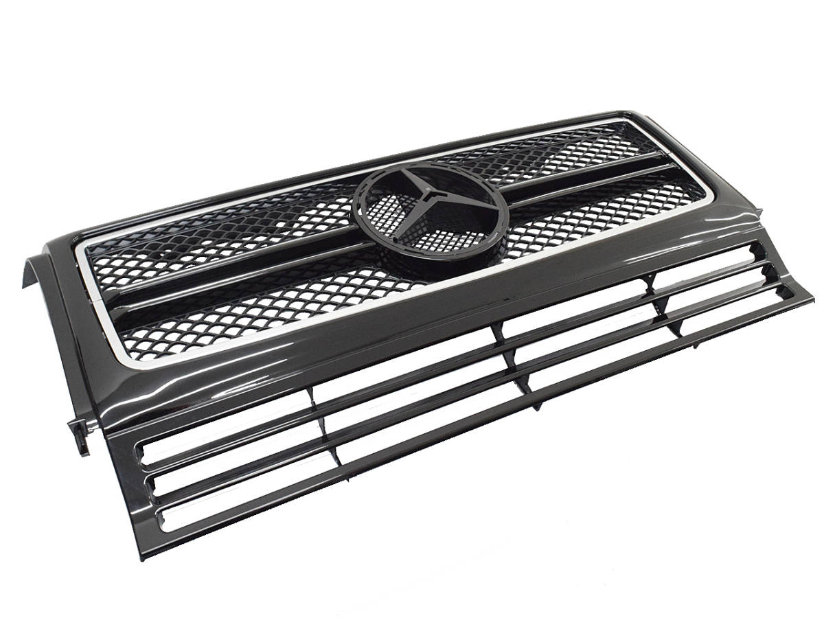 明日着 W463 グリル フロント ダブルファン対応 G63type 黒塗装済 ベンツ Gクラス ゲレンデ 国内発送 即納 外装 フェイスチェンジ エアロ拍卖