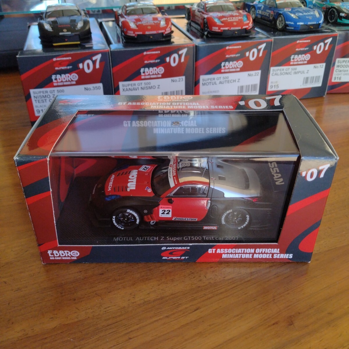 エブロ EBBRO 1/43 911 MOTUL AUTECH Z TEST CAR SUPER GT500 No.22 BLACK/RED モチュール オーテック テストカー拍卖