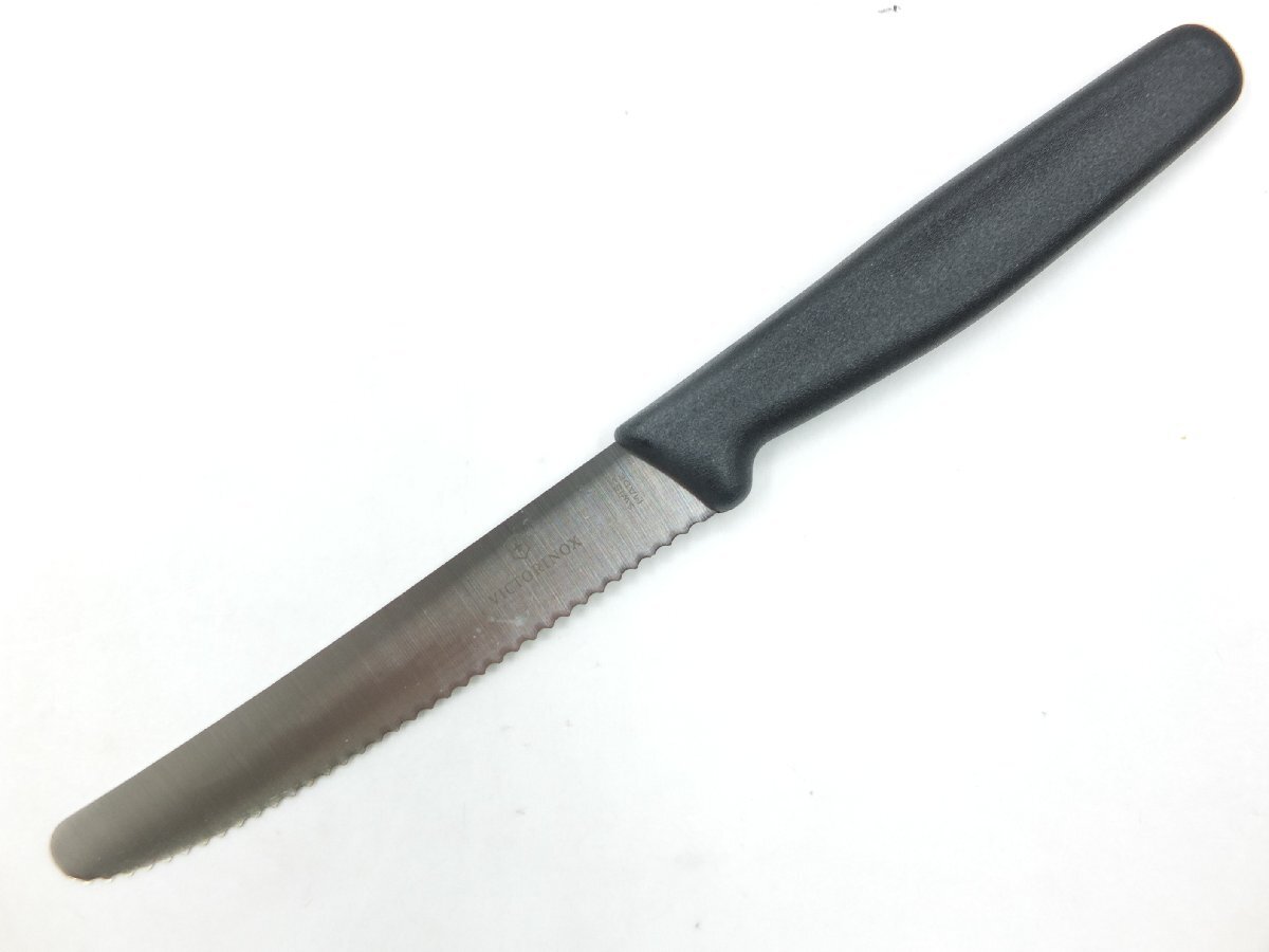 【z30028】新品・未使用品 VICTORINOX ビクトリノックス ブラック ペティナイフ 果物ナイフ スイス製 格安スタート 拍卖