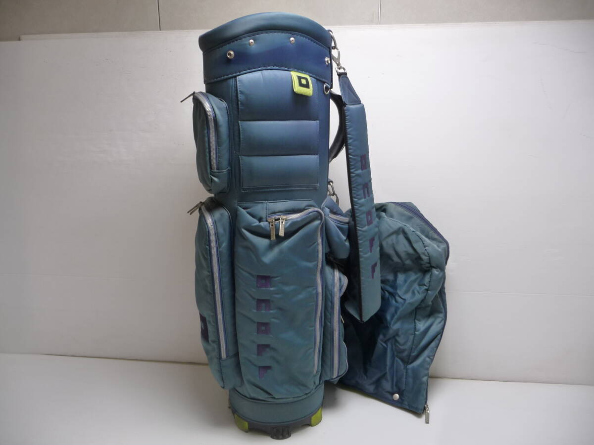 ■ONOFF オノフ キャディバッグ ゴルフバッグ ネイビー系■拍卖