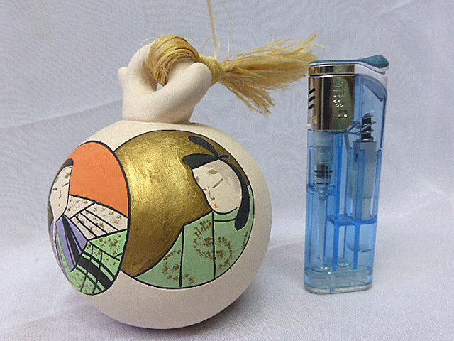 A6 郷土玩具 小田益三作 絵巻土鈴 縁起物・オブジェ/ディスプレイ・250109拍卖