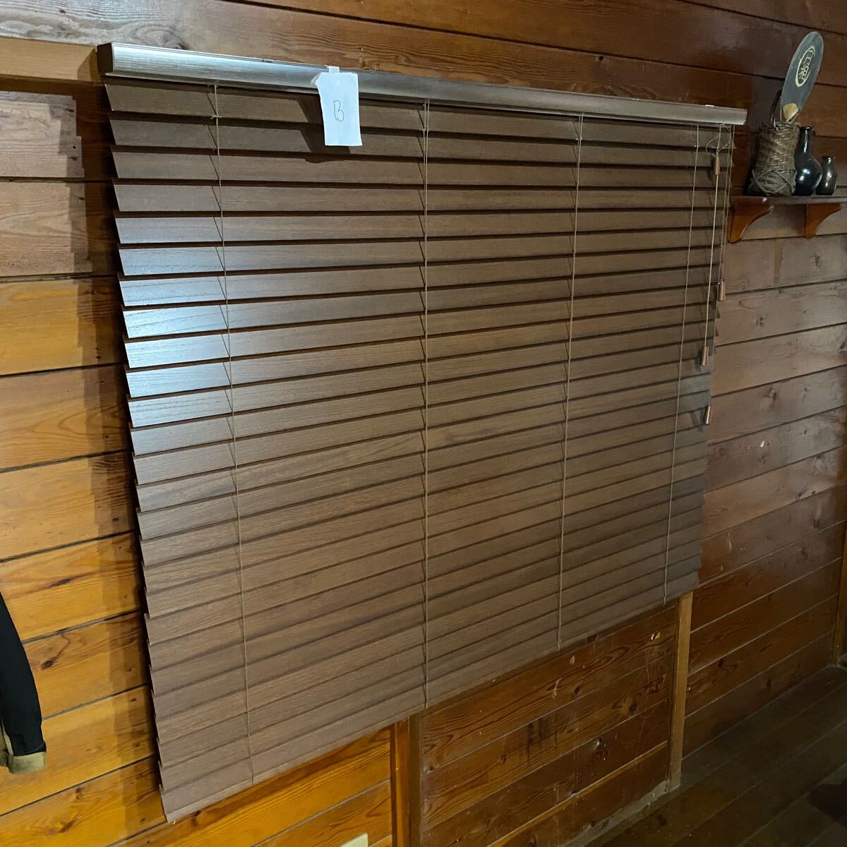 ウッドブラインドB 145x119 木製ブラインド拍卖