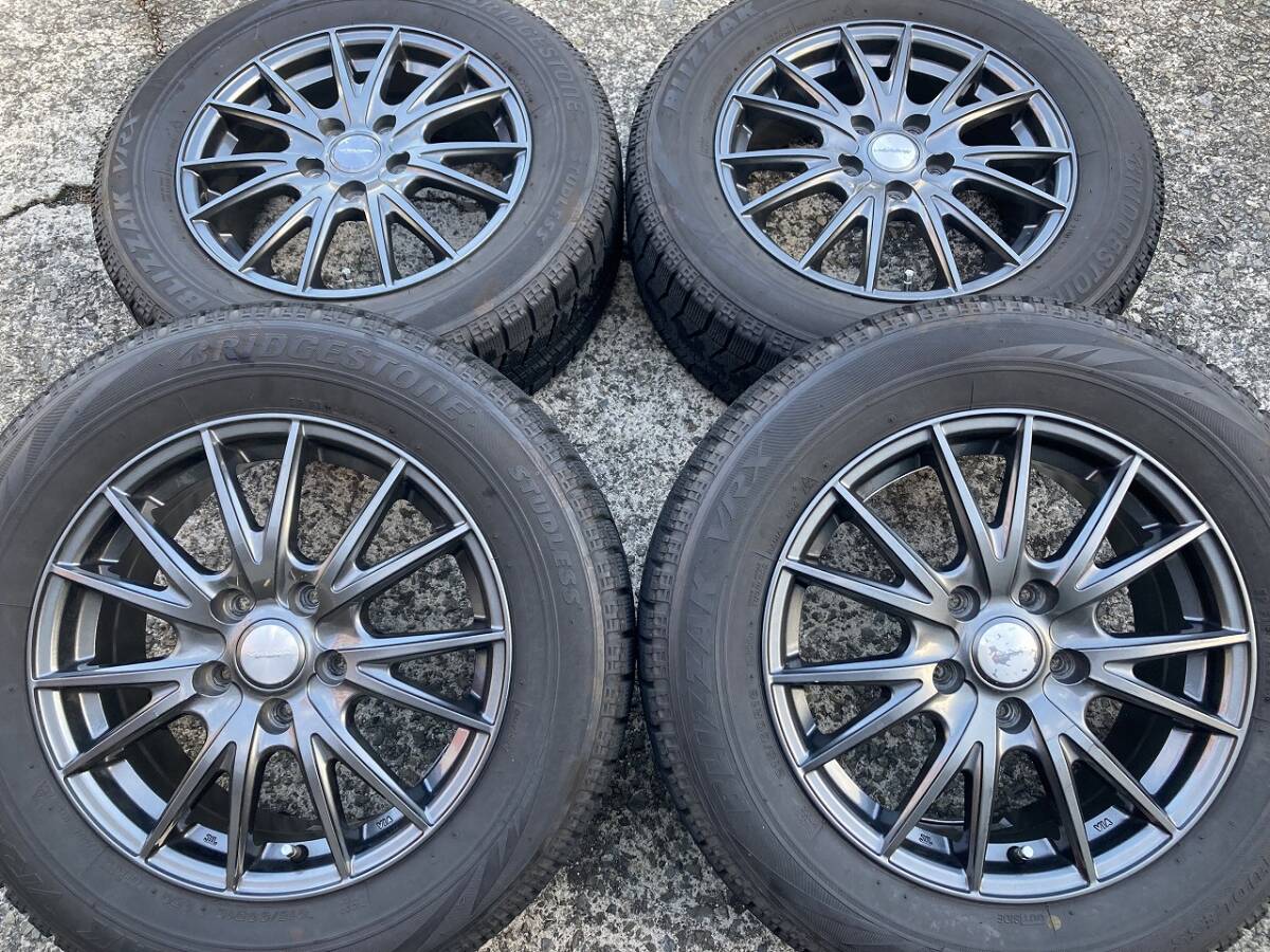 4本セット 215/60R16 16インチ 5H114.3 6.5J+53 ブリザックVRX ヴェゼル オデッセイ エスティマ マークX拍卖