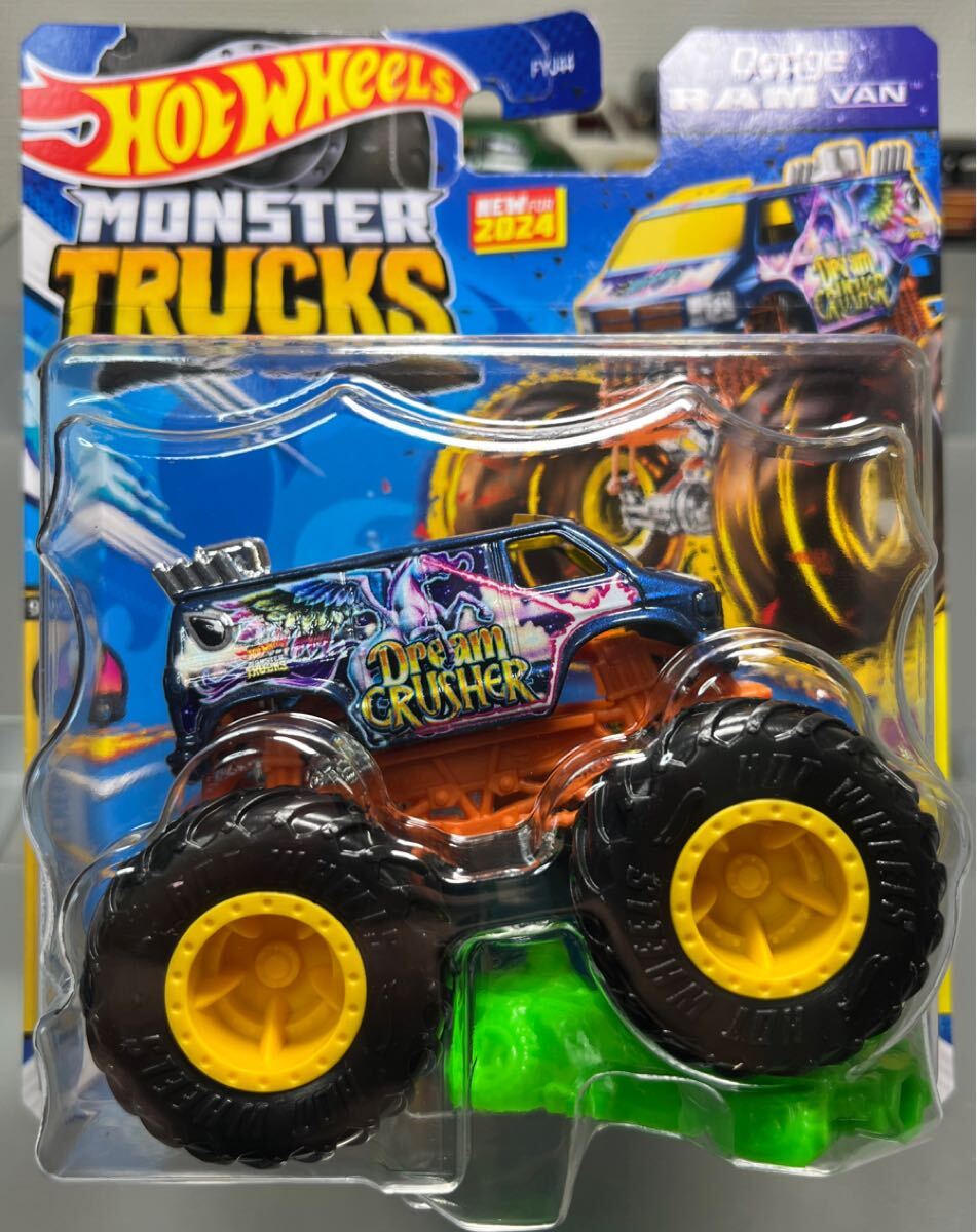 Hot Wheels MONSTER TRUCKS 984J ホットウィール モンスタートラック DODGE RAM VAN DREAM CRUSHER ダッジ バン ドリームクラッシャー拍卖