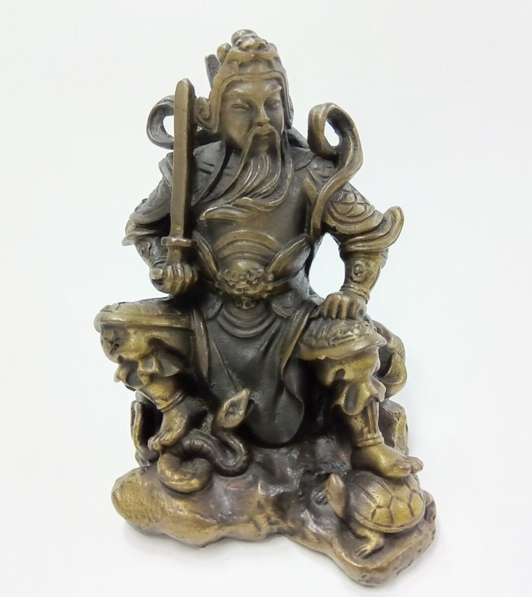 初期青銅神像 青銅神 玄天神 骨董品 銅像拍卖