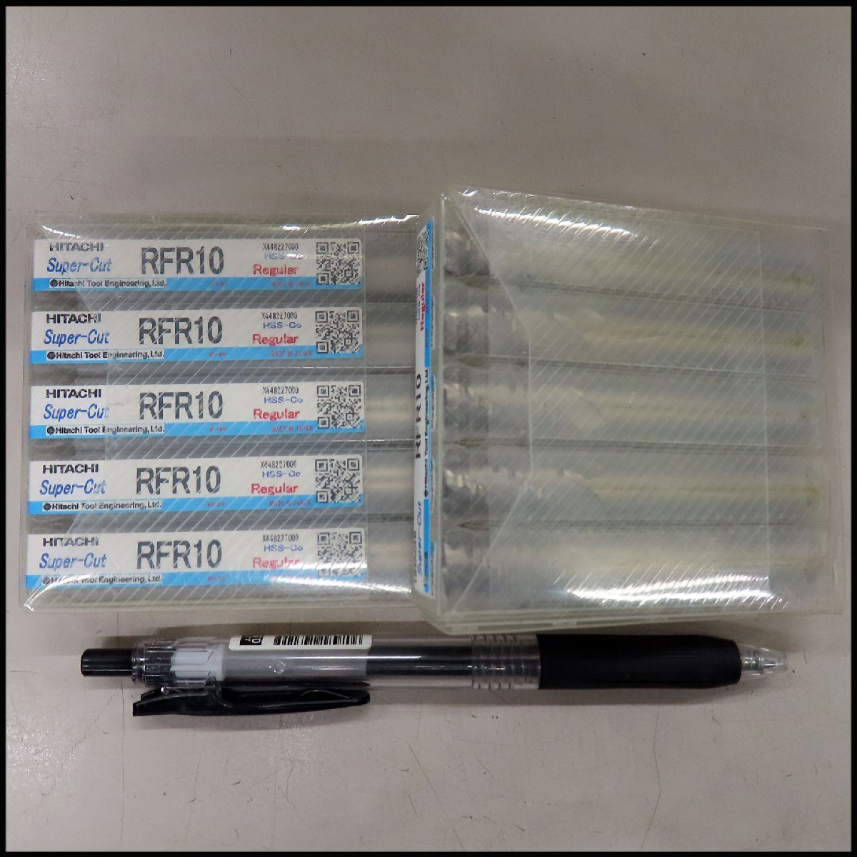■E-c1)未使用 日立ツール スーパーカット エンドミル RFR10 10本セット/Φ10mm ハイス(HSS-Co) ラフィング エンドミル/切削工具拍卖