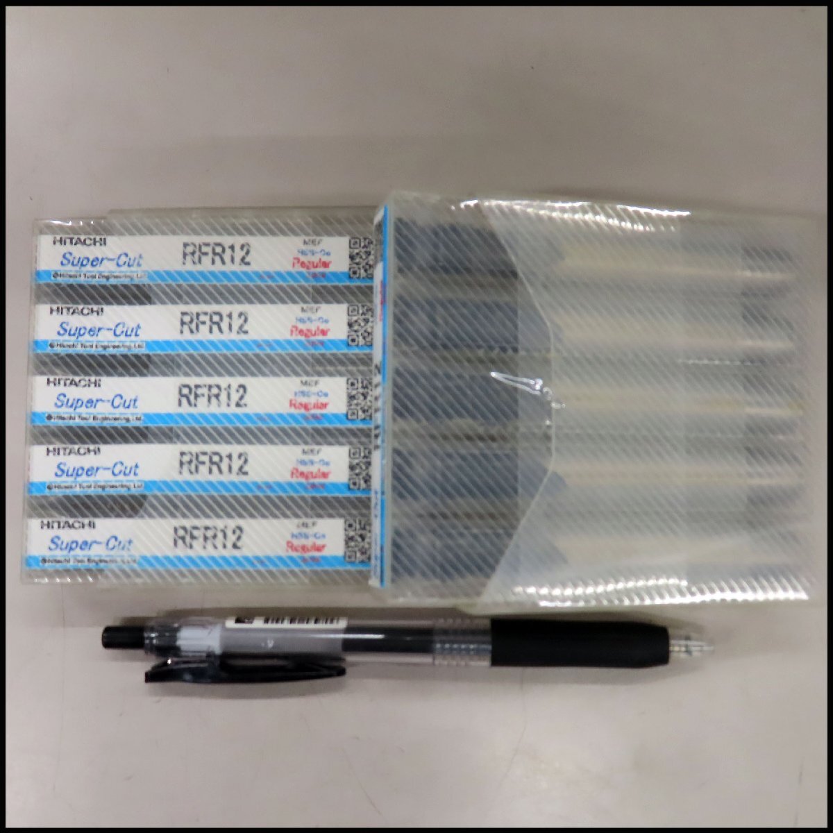 ■E-d1)未使用 日立ツール スーパーカット エンドミル RFR12 10本セット/Φ12mm ハイス(HSS-Co) ラフィング エンドミル/切削工具拍卖