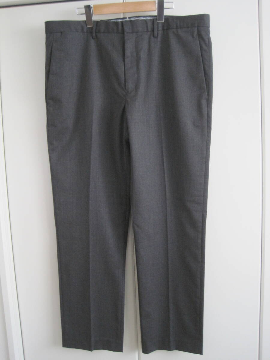 新品 ギャップ GAP ウール×ポリ パンツ テーパードストレート W36L30 ウエスト96cm拍卖