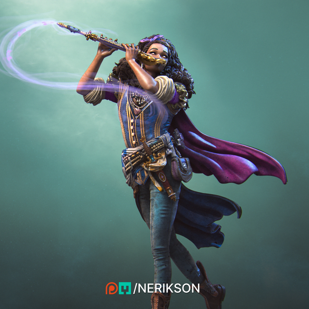 Nerikson | Nrk-240504 Inithia The Bard 140mm | 3Dプリント フィギュア 正規品拍卖