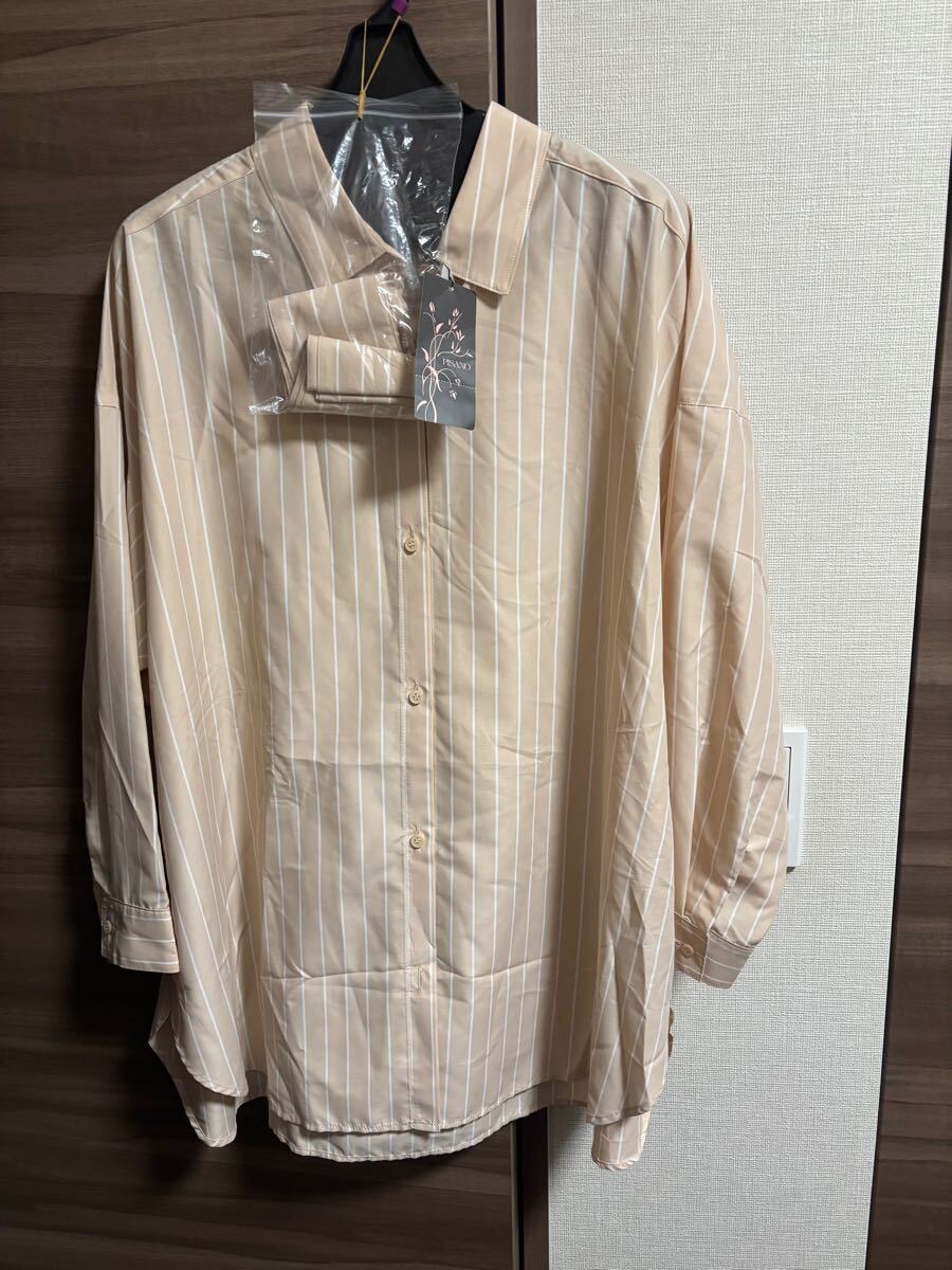 新品未使用タグ付き ピサーノ LからLLサイズ ブラウス 長袖シャツ 大きい 上品上質 ローズティアラの姉妹ブランド 即決あり拍卖