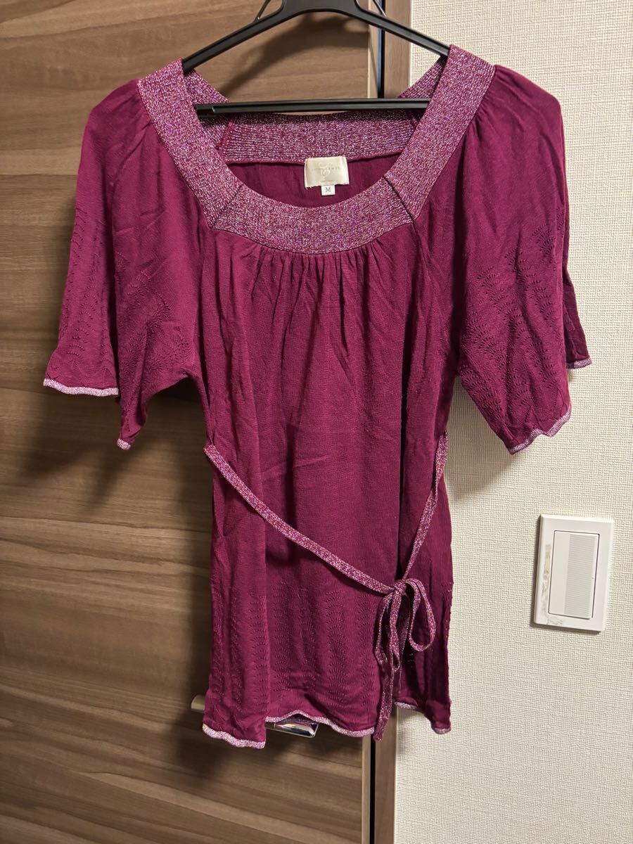 エマジェイムス Mサイズ きれい色ニット トップス カットソー 即決あり チュニック拍卖