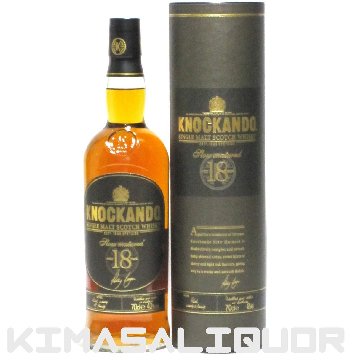 ノッカンドゥ 18年 スローマチュアード 並行品 箱付き 43度 700ml拍卖