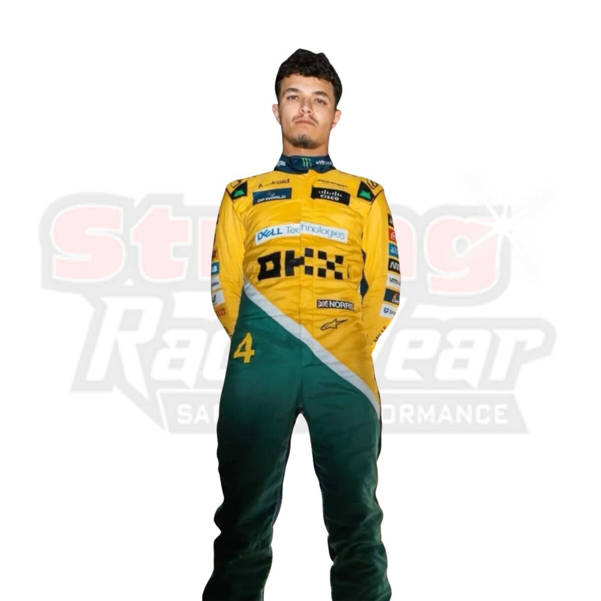 海外 送料込み 高品質 ランド・ノリス 2024 New Lando Norris McLaren Monaco GP レーシングスーツ サイズ各種 レプリカ 拍卖