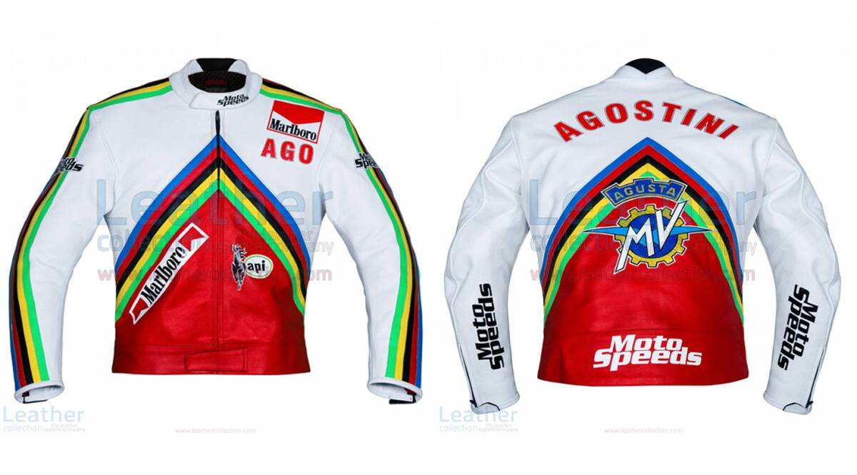 海外 送料込み 高品質 ジャコモ・アゴスチーニ レーシングレザージャケット 本革 サイズ各種 レプリカ 2 拍卖