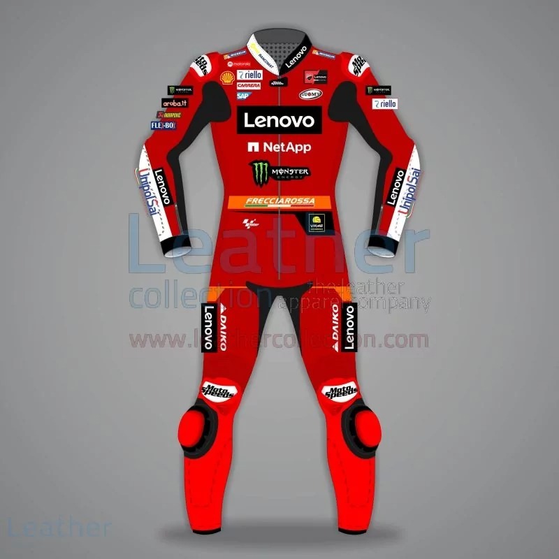 海外 送料込み 高品質 フランチェスコ・バニャイア2023 本革 レーシングレザースーツ サイズ各種 オーダーメイド作成可 レプリカ拍卖