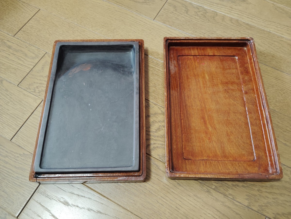 硯1点 木箱付 端渓硯 中国硯 書道 文房四宝拍卖