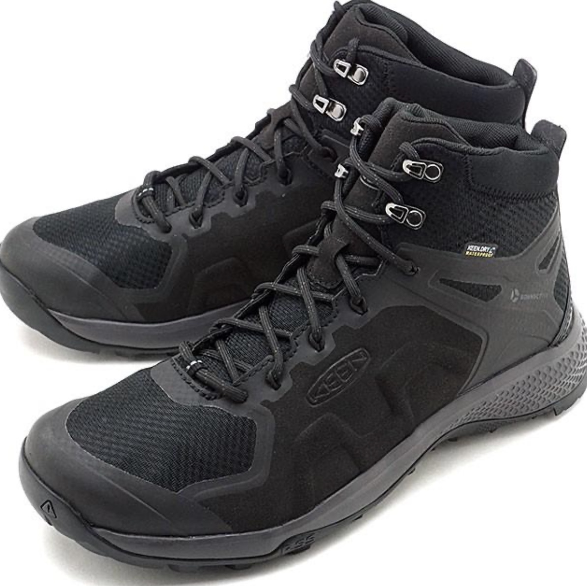 送料込み★即決新品★キーンKEENメンズエクスプロアーミッドウォータープルーフ★防水トレッキングシューズ29cm★スニーカー Black1021602拍卖