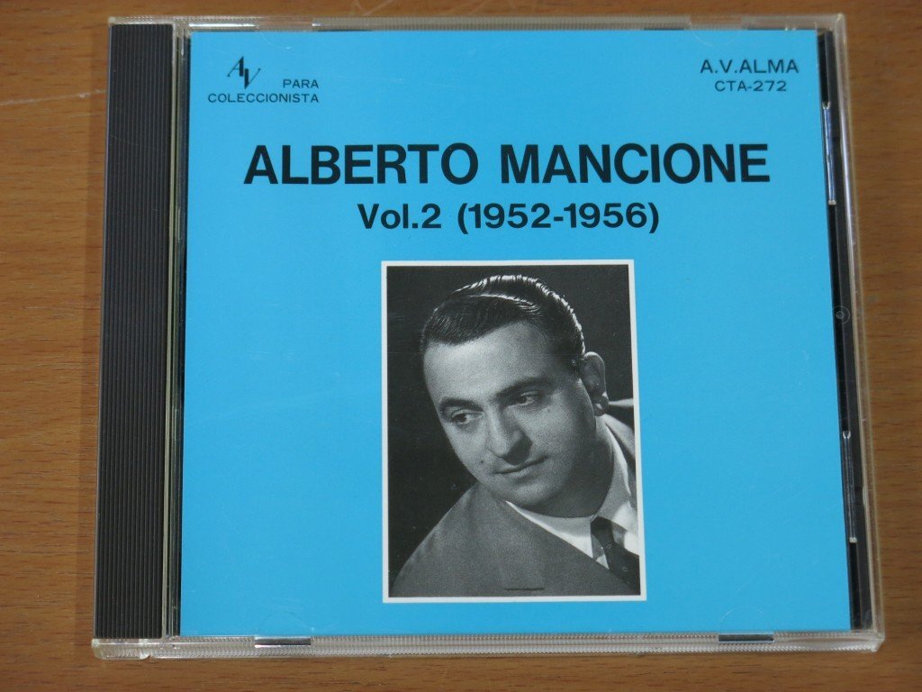 CD ALBERTO MANCIONE Vol.2 (1952-1956) CTA-272 中古品 (CLUB TANGO ARGENTINO アルベルト・マンシオーネ)拍卖