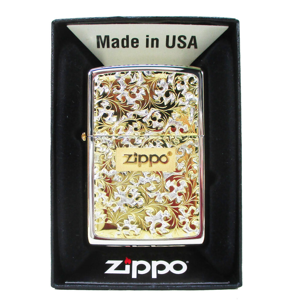 ジッポー オイルライター ペンギン 唐草 #K-7SGミラーx1個/送料無料メール便拍卖