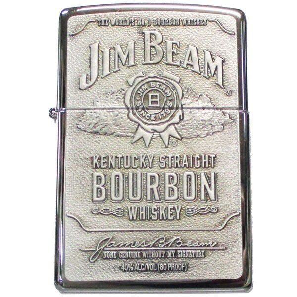 ジッポー オイルライター ジムビーム バーボン ウイスキー JIM BEAM 250JB928/送料無料メール便拍卖