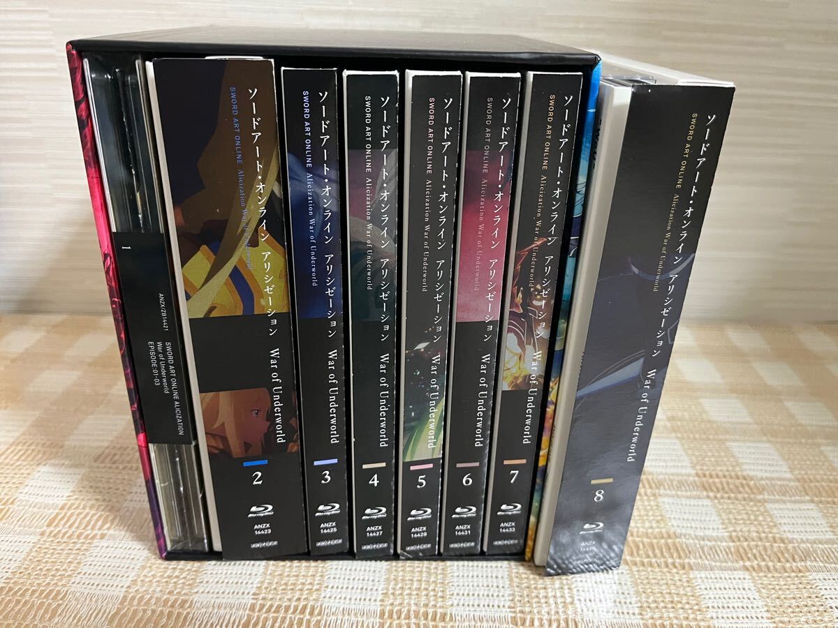 小説付 ソードアート・オンライン アリシゼーション War of Underworld 全8巻セット Blu-ray 即決 送料無料拍卖