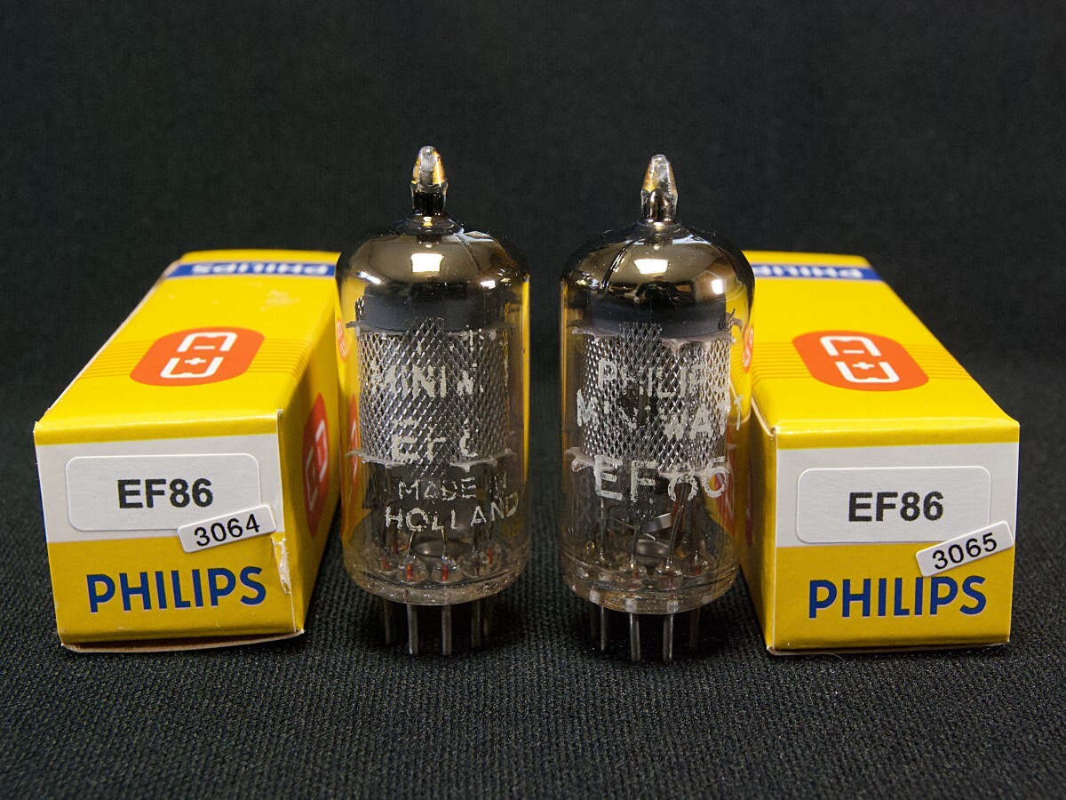 ♪♪Philips EF86 NOS品ペア #3064、和蘭フィリップス 6BK8 6CF8 6267 互換♪♪拍卖