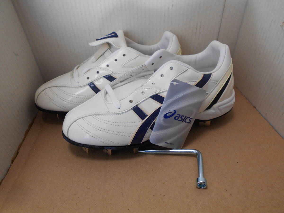 GFS-17スプレフィールドナインラスタースパイク ホワイト/ネイビー 23.0cm拍卖