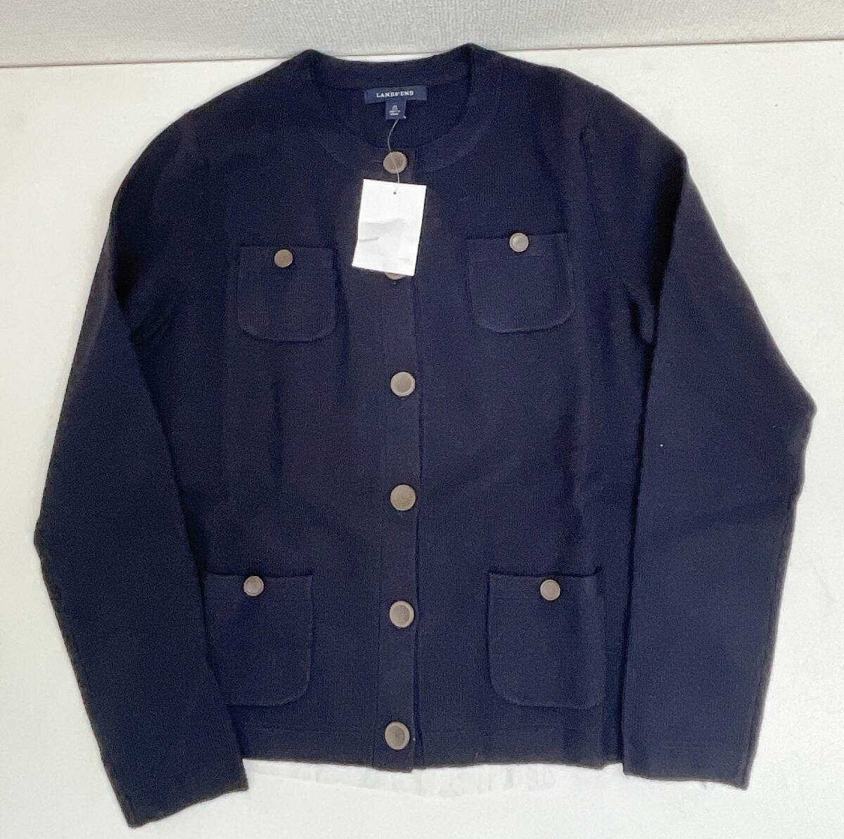 【カーディガン LANDS‘END ランズエンド】洋服/ファッション/衣料品/レディース/ニットジャケット/A71-081拍卖