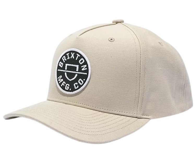 Brixton Crest C MP Snapback Hat Cap Beige キャップ拍卖