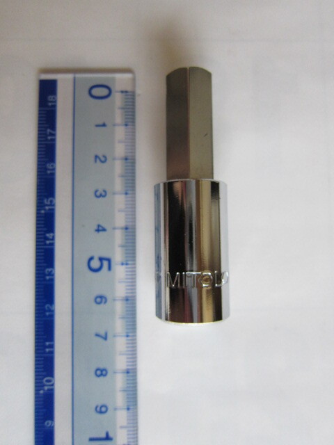 ヘックスソケット MITOLOY 312HT 9.5sq(3/8インチ) 六角対辺12mm 全長62mm 水戸工機 ミトロイ ヘキサゴンソケット 六角棒ソケット ①拍卖