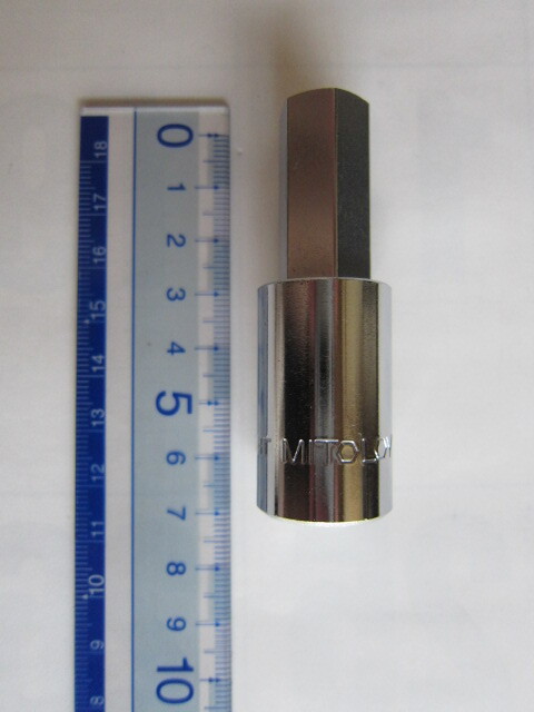 ヘックスソケット MITOLOY 314HT 9.5sq(3/8インチ) 六角対辺14mm 全長66mm 水戸工機 ミトロイ ヘキサゴンソケット 六角棒ソケット ①拍卖
