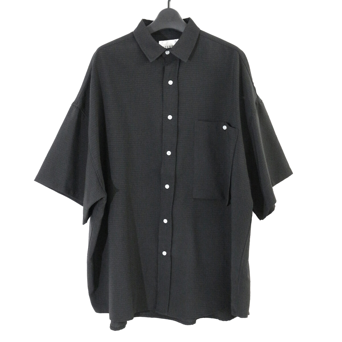 INTERPLAY 21SS Regular Collar S/S Over size Shirt レギュラーカラーショートスリーブオーバーサイズシャツ 1 621380001 インタープレイ拍卖