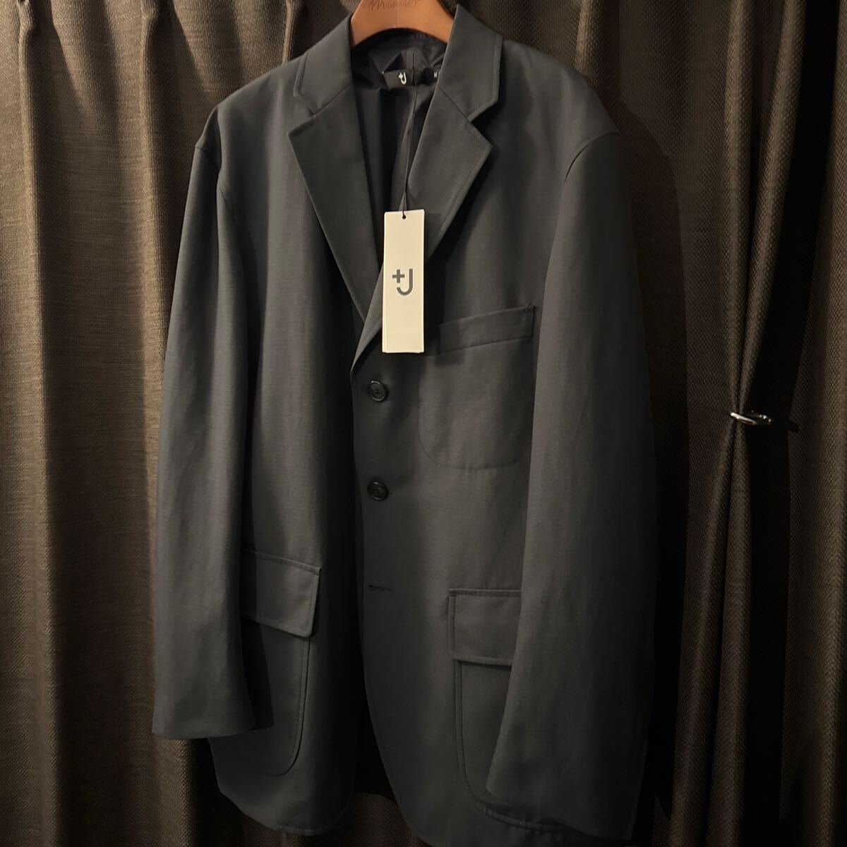 ユニクロ UNIQLO +J オーバーサイズジャケット+ M 08 Dark Gray 拍卖