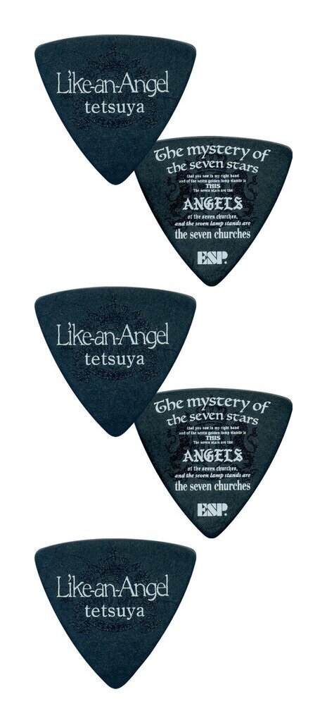 即決◆新品◆送料無料ESP PA-LT10-LikeanAngel Black/5枚セット Like~an~Angel tetsuya ピック ラルクアンシエル/メール便拍卖
