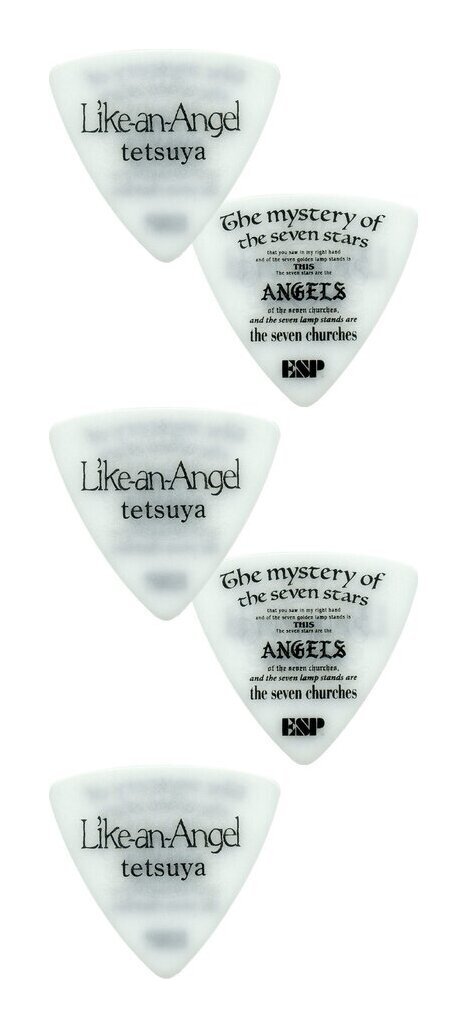 即決◆新品◆送料無料ESP PA-LT10-LikeanAngel White/5枚セット Like~an~Angel tetsuya ピック ラルクアンシエル/メール便拍卖