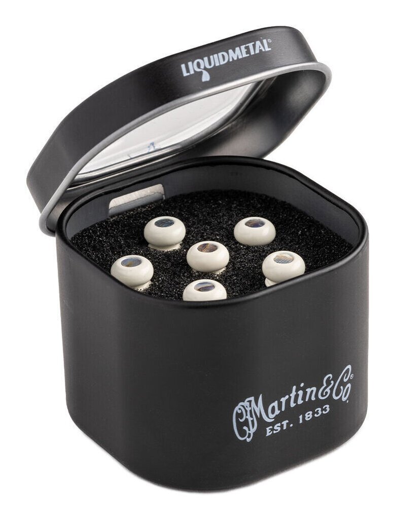 即決◆新品◆送料無料MARTIN 18APP0013 ボーン/パール LIQUID METAL LUXE BY MARTIN Bridge Pins ブリッジピン拍卖