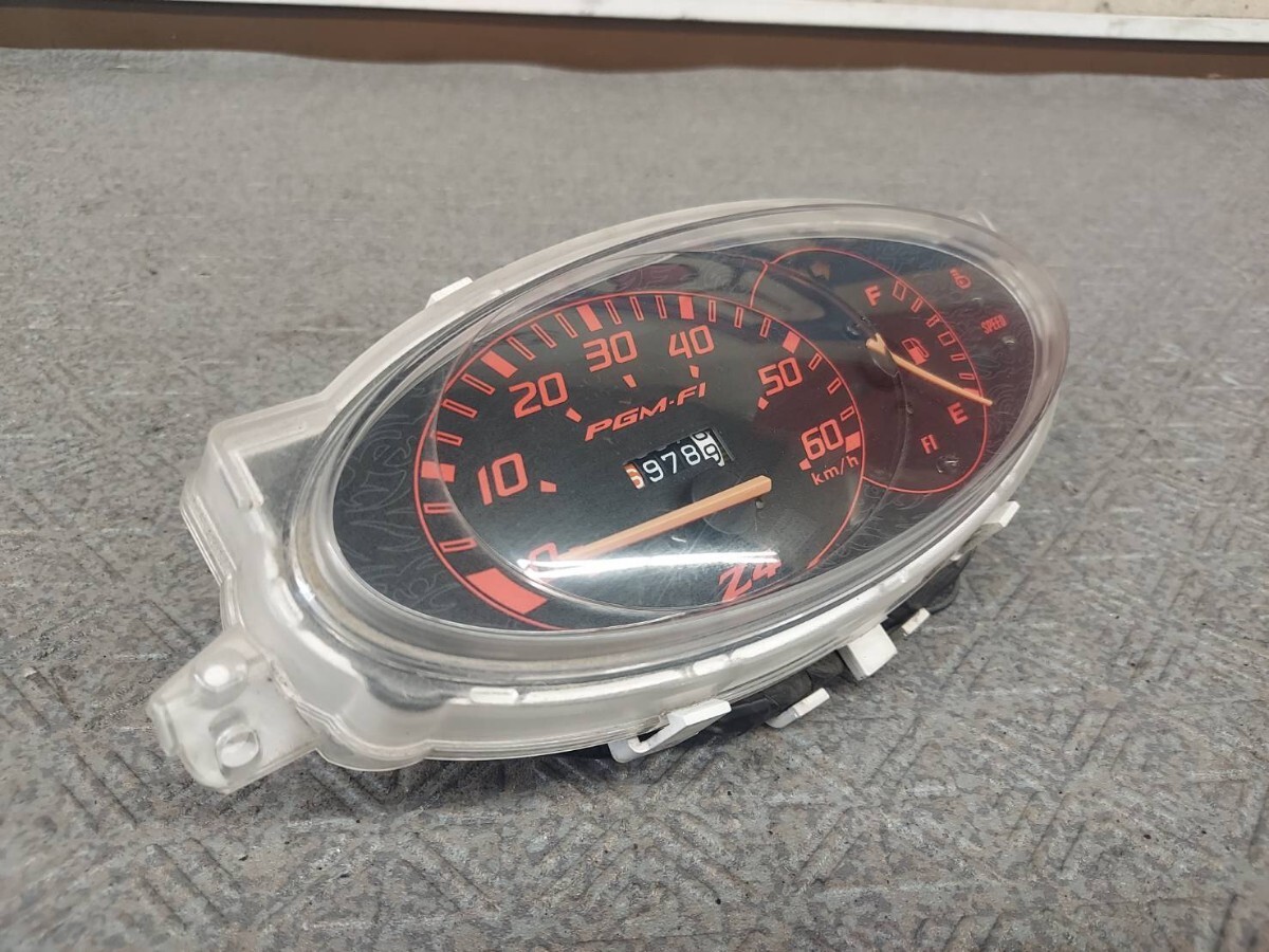 ホンダ Z4 スマートディオ AF63-120~ スピードメーター (6978k) 純正メーター ガソリンメーター 4サイクル 純正 部品 パーツ拍卖
