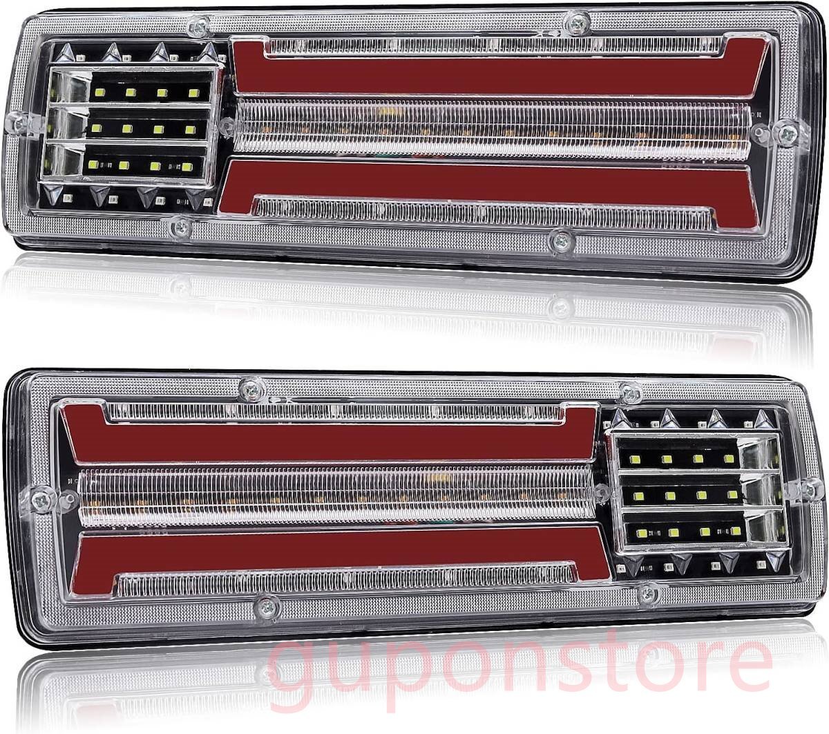 【新品】トラック用LEDテールランプ 24V (ブレーキ /バックランプ / シーケンシャル) テールランプ 左右2個セット拍卖