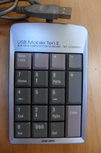 ☆ サンワサプライ NT-USB9SV USB MobileTen Ⅲ USED テンキー ☆ 管理№0104拍卖