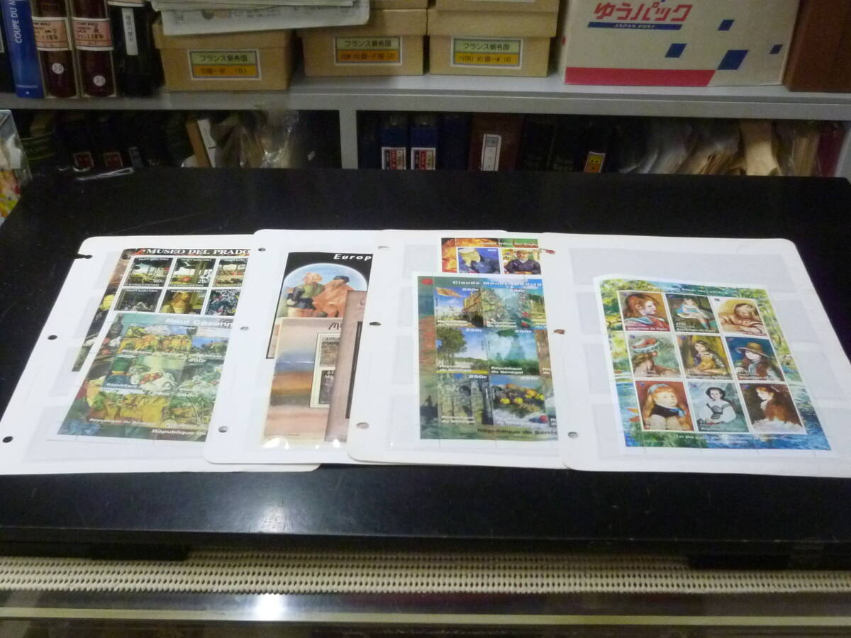 25F M №6 絵画切手 ニジェール・リベリア・セネガル 各種シート 計8種 未使用NH・VF ※説明欄必読拍卖