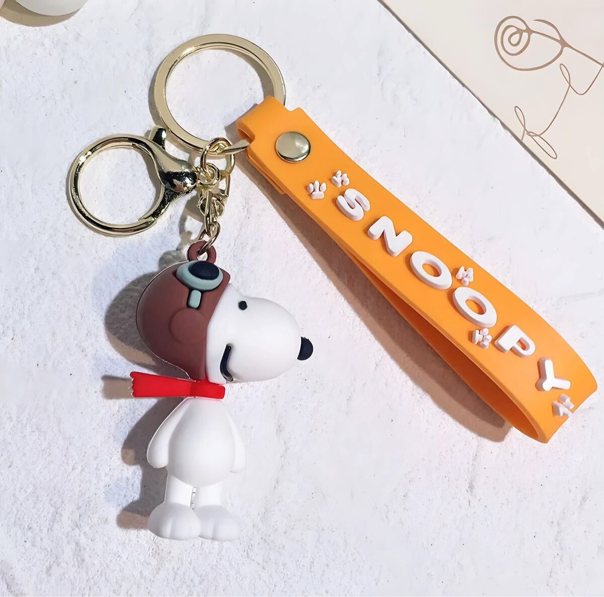 キーホルダー チャーム キーリング 人気 キーホルダー ストラップ付き キーリング アクセサリー ホワイト拍卖