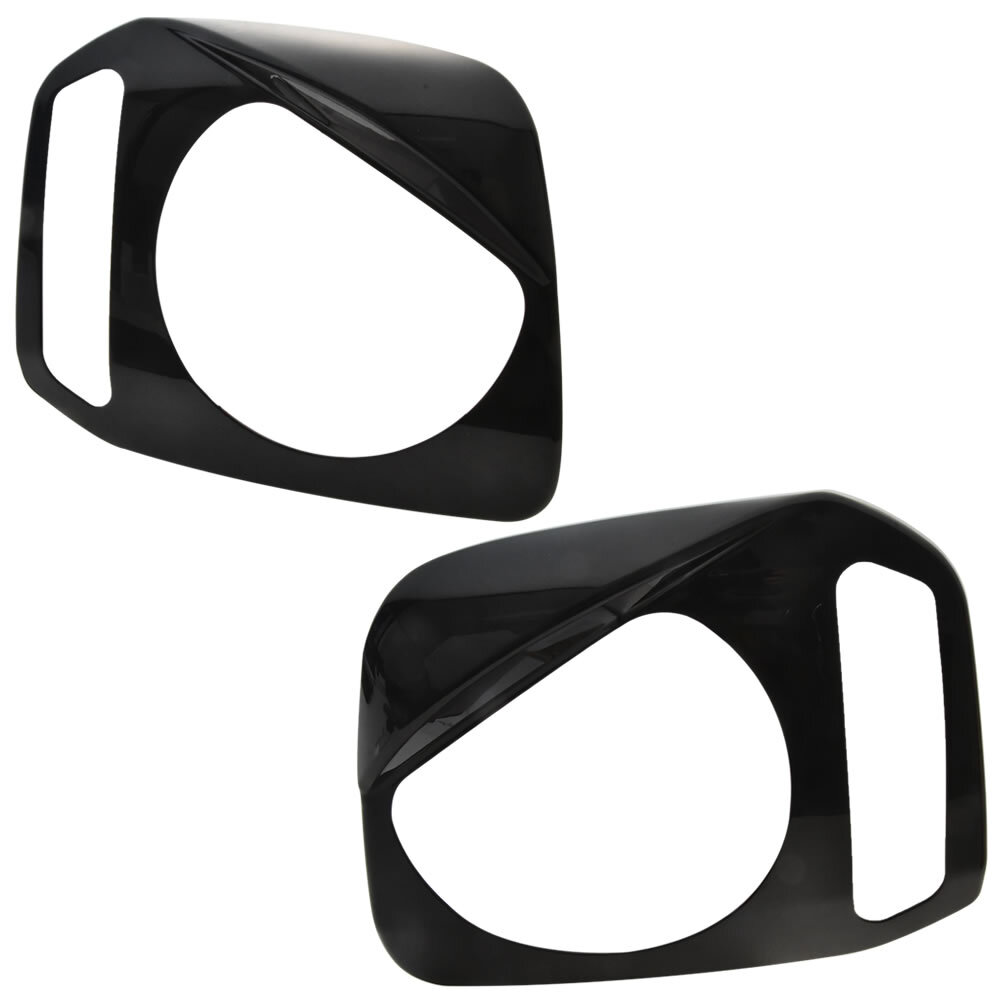 JB23 JB33 JB43 ジムニー ヘッドライトカバー 左右セット ブラック アイライン ガーニッシュ ヘッドライトガード ABS樹脂拍卖