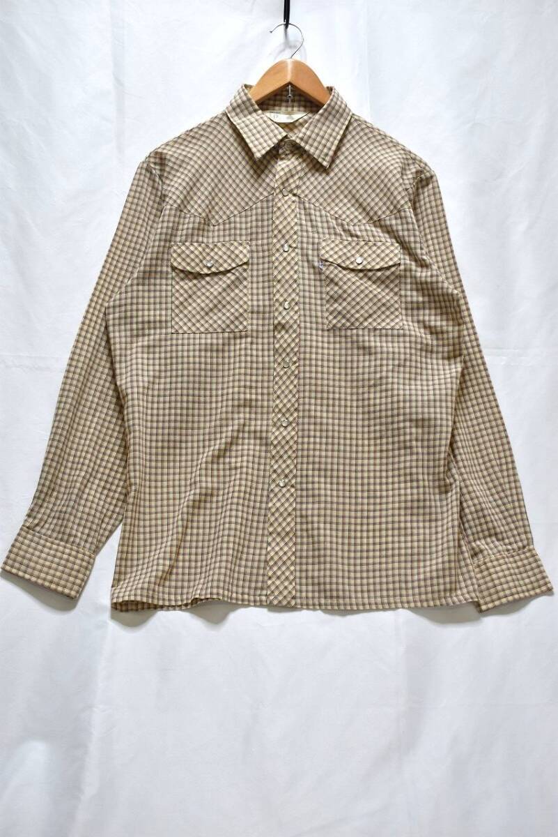 @80s リーバイス Levi's 長袖ウエスタンシャツw572 ビンテージ拍卖