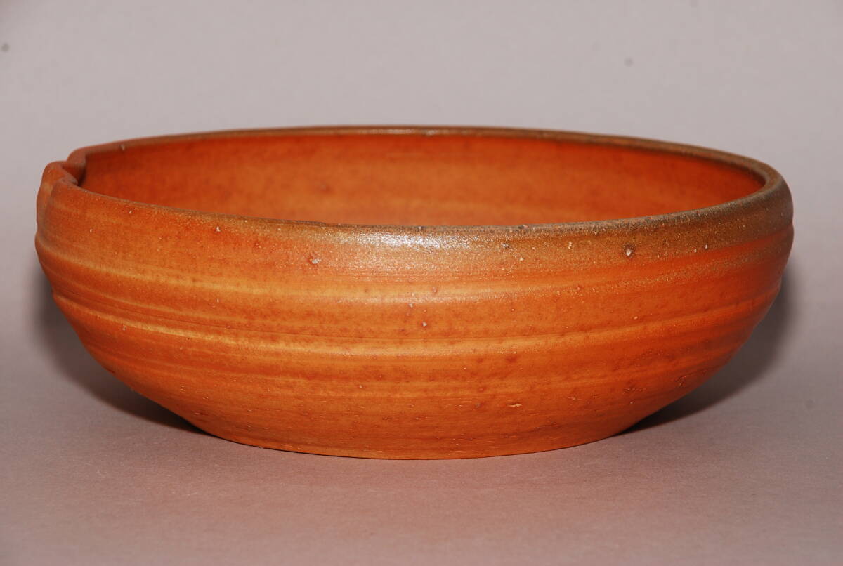 信楽焼 保庭楽入 造 緋色 灰器 共箱 茶道具拍卖