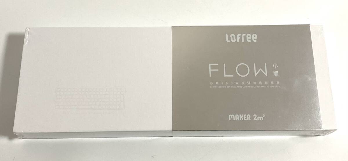 ★新品/未開封品★ Lofree FLOW100 ロープロファイルメカニカルキーボード OE919 英語配列 シルバーホワイト 標準装備キースイッチ I250124拍卖