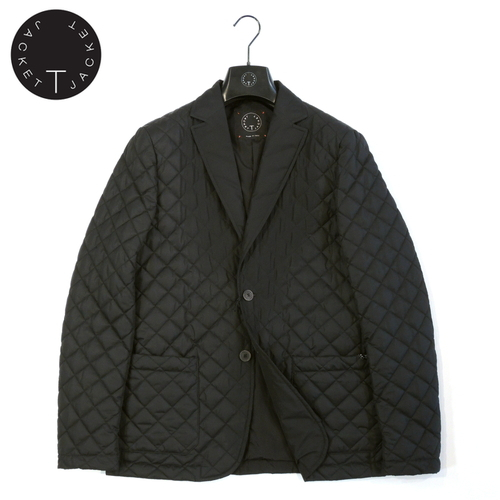 【50%OFF・新品・S】T-JACKET(ティージャケット)ポリエステルキルティング シングル2Bジャケット ブラック 51G419QR拍卖