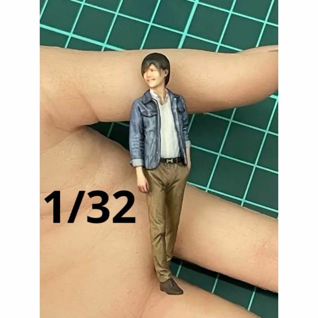 87-2★1/32★フィギュア★男性★1/64より大★ミニカーに★ジオラマに リアルフィギュア ミニチュアイメージ 完成品 3D拍卖