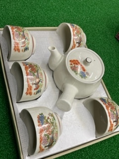 湯呑セット 陶磁器 煎茶セット 急須 湯さまし 湯のみ5客拍卖