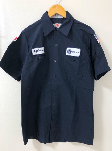 G&K SERVICES(ジーアンドケー サービス)パッチ付き 半袖ワークシャツ【E5032-007】拍卖